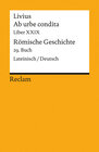 Buchcover Ab urbe condita. Liber XXIX / Römische Geschichte. 29. Buch