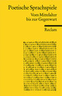 Buchcover Poetische Sprachspiele