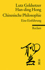 Buchcover Chinesische Philosophie