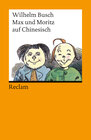 Buchcover Max und Moritz auf Chinesisch