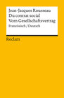 Buchcover Du contrat social / Vom Gesellschaftsvertrag