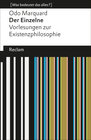 Buchcover Der Einzelne. Vorlesungen zur Existenzphilosophie. [Was bedeutet das alles?]
