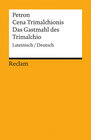 Buchcover Cena Trimalchionis / Das Gastmahl des Trimalchio