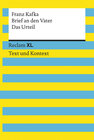 Buchcover Brief an den Vater / Das Urteil. Textausgabe mit Kommentar und Materialien