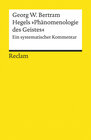 Buchcover Hegels »Phänomenologie des Geistes«