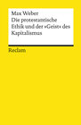 Buchcover Die protestantische Ethik und der »Geist« des Kapitalismus
