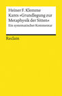 Buchcover Kants »Grundlegung zur Metaphysik der Sitten«