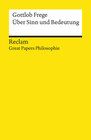 Buchcover Über Sinn und Bedeutung. [Great Papers Philosophie]