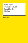 Buchcover Papa Hamlet · Ein Tod