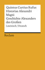 Buchcover Historiae Alexandri Magni / Geschichte Alexanders des Großen