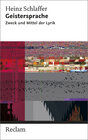 Buchcover Geistersprache