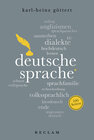 Buchcover Deutsche Sprache. 100 Seiten
