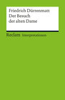 Buchcover Interpretation. Friedrich Dürrenmatt: Der Besuch der alten Dame