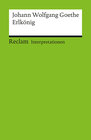 Buchcover Interpretation. Johann Wolfgang Goethe: Erlkönig