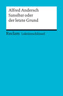 Buchcover Lektüreschlüssel. Alfred Andersch: Sansibar oder der letzte Grund