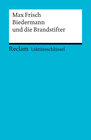 Buchcover Lektüreschlüssel. Max Frisch: Biedermann und die Brandstifter