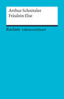 Buchcover Lektüreschlüssel. Arthur Schnitzler: Fräulein Else