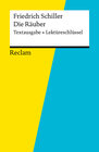 Buchcover Textausgabe + Lektüreschlüssel. Friedrich Schiller: Die Räuber