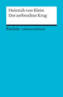 Buchcover Lektüreschlüssel. Heinrich von Kleist: Der Zerbrochne Krug