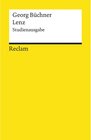 Buchcover Lenz (Studienausgabe) / Reclams Universal-Bibliothek