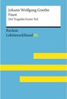 Buchcover Faust I von Johann Wolfgang Goethe: Reclam Lektüreschlüssel XL / Reclam Lektüreschlüssel XL