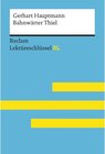 Buchcover Bahnwärter Thiel von Gerhart Hauptmann: Reclam Lektüreschlüssel XL / Reclam Lektüreschlüssel XL