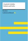 Buchcover Kabale und Liebe von Friedrich Schiller: Reclam Lektüreschlüssel XL / Reclam Lektüreschlüssel XL