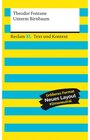 Buchcover Unterm Birnbaum. Textausgabe mit Kommentar und Materialien / Reclam XL - Text und Kontext