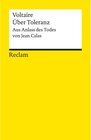 Buchcover Über Toleranz / Reclams Universal-Bibliothek