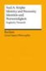 Buchcover Identity and Necessity / Identität und Notwendigkeit. Englisch/Deutsch. [Great Papers Philosophie]