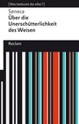 Buchcover Über die Unerschütterlichkeit des Weisen