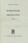 Buchcover Marburger Predigten
