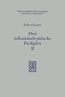 Buchcover Drei hellenistisch-jüdische Predigten II