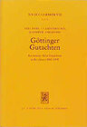 Buchcover Göttinger Gutachten I