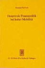Buchcover Dezentrale Finanzpolitik bei hoher Mobilität