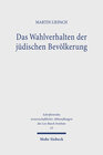Buchcover Das Wahlverhalten der jüdischen Bevölkerung