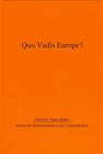 Buchcover Quo Vadis Europe?