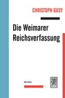 Buchcover Die Weimarer Reichsverfassung