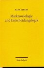 Buchcover Marktsoziologie und Entscheidungslogik