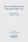 Buchcover Juden im Wilhelminischen Deutschland 1890-1914