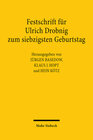 Buchcover Festschrift für Ulrich Drobnig zum siebzigsten Geburtstag