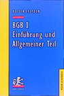Buchcover BGB I: Einführung und Allgemeiner Teil