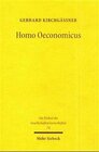 Buchcover Homo oeconomicus