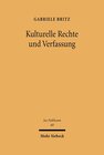 Buchcover Kulturelle Rechte und Verfassung