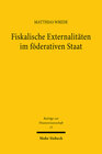 Buchcover Fiskalische Externalitäten im föderativen Staat