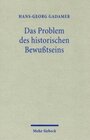 Buchcover Das Problem des historischen Bewußtseins