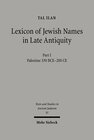 Buchcover Lexicon of Jewish Names in Late Antiquity
