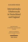 Buchcover Internationales Urheberrecht in Deutschland und England