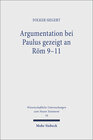 Buchcover Argumentation bei Paulus gezeigt an Röm 9-11