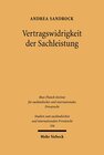 Buchcover Vertragswidrigkeit der Sachleistung